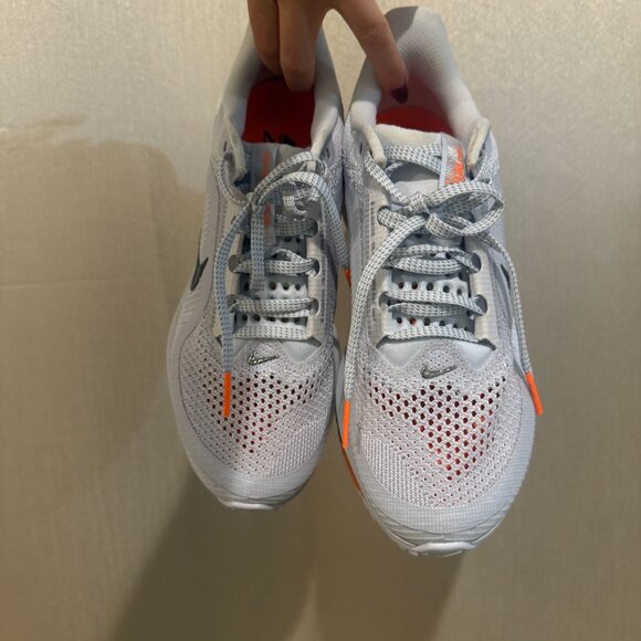 Nike Pegasus Premium Women's Road Running Shoes Grey/Orange/White - Picture 9 of 9